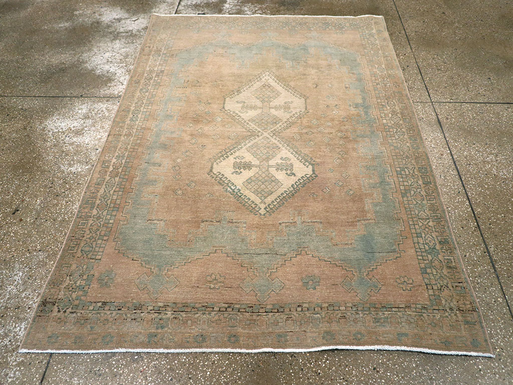 Vintage Persian Afshar Accent Rug, No.26971 - Galerie Shabab