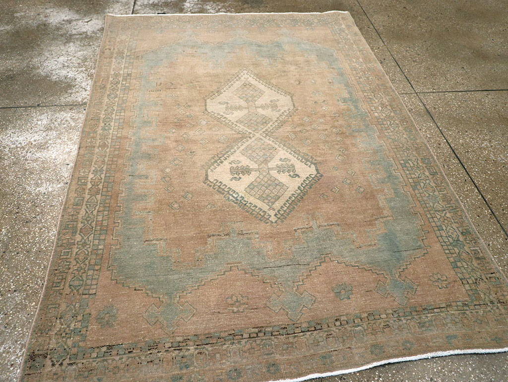 Vintage Persian Afshar Accent Rug, No.26971 - Galerie Shabab