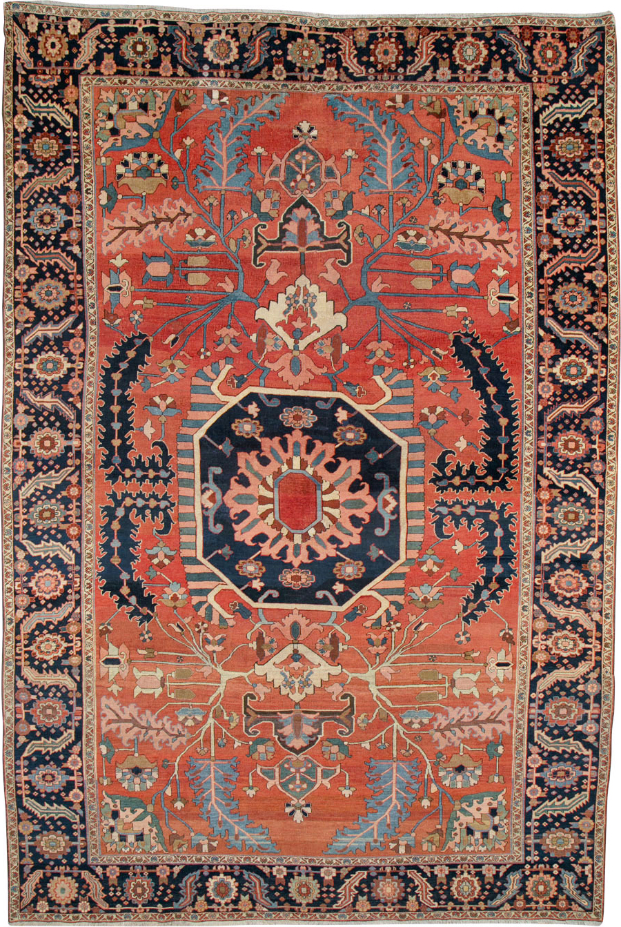 Antique Persian Serapi Rug, No.26975 - Galerie Shabab