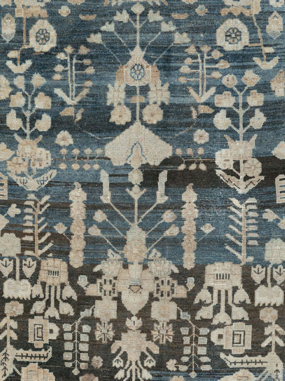 Antique Persian Malayer Wide Gallery Runner, No.26977 - Galerie Shabab