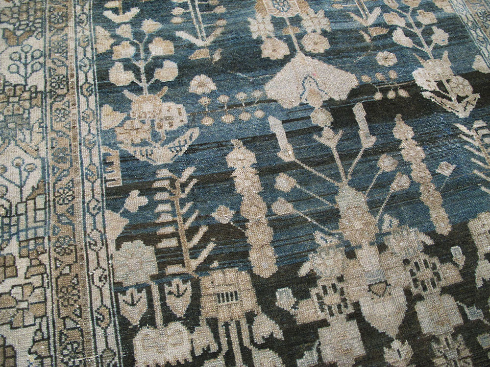 Antique Persian Malayer Wide Gallery Runner, No.26977 - Galerie Shabab