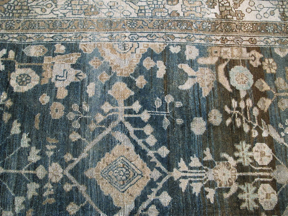 Antique Persian Malayer Wide Gallery Runner, No.26977 - Galerie Shabab