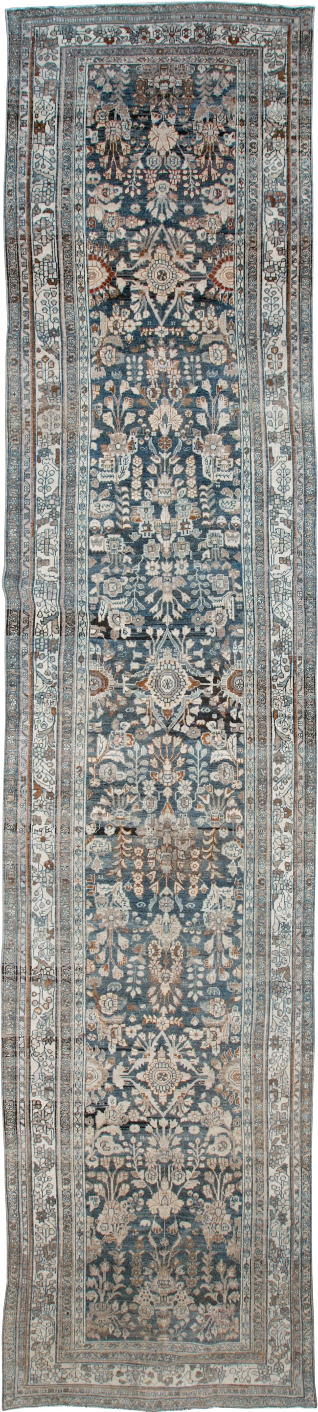 Antique Persian Malayer Wide Gallery Runner, No.26978 - Galerie Shabab