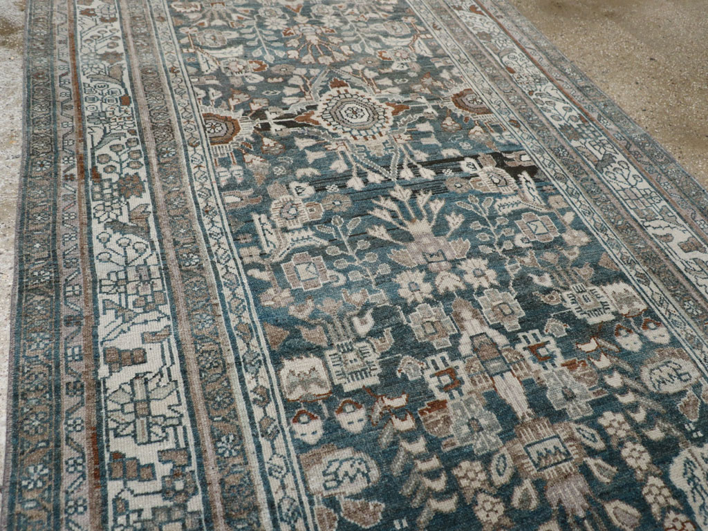 Antique Persian Malayer Wide Gallery Runner, No.26978 - Galerie Shabab