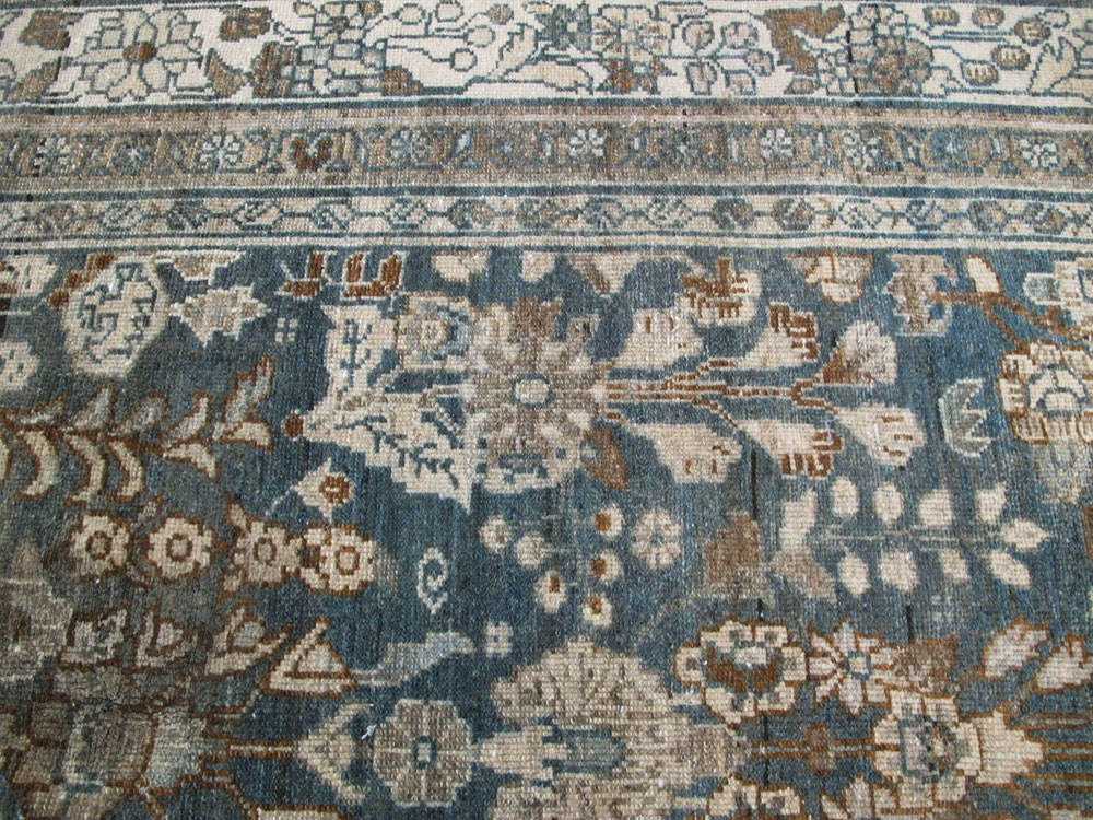 Antique Persian Malayer Wide Gallery Runner, No.26978 - Galerie Shabab