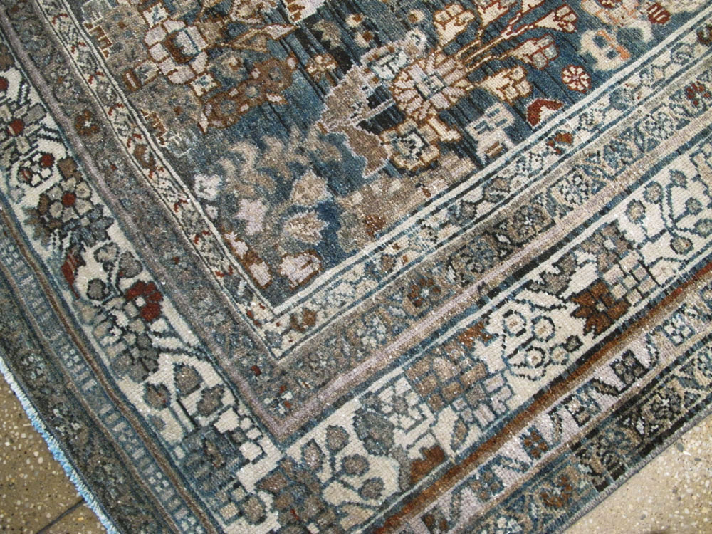 Antique Persian Malayer Wide Gallery Runner, No.26978 - Galerie Shabab
