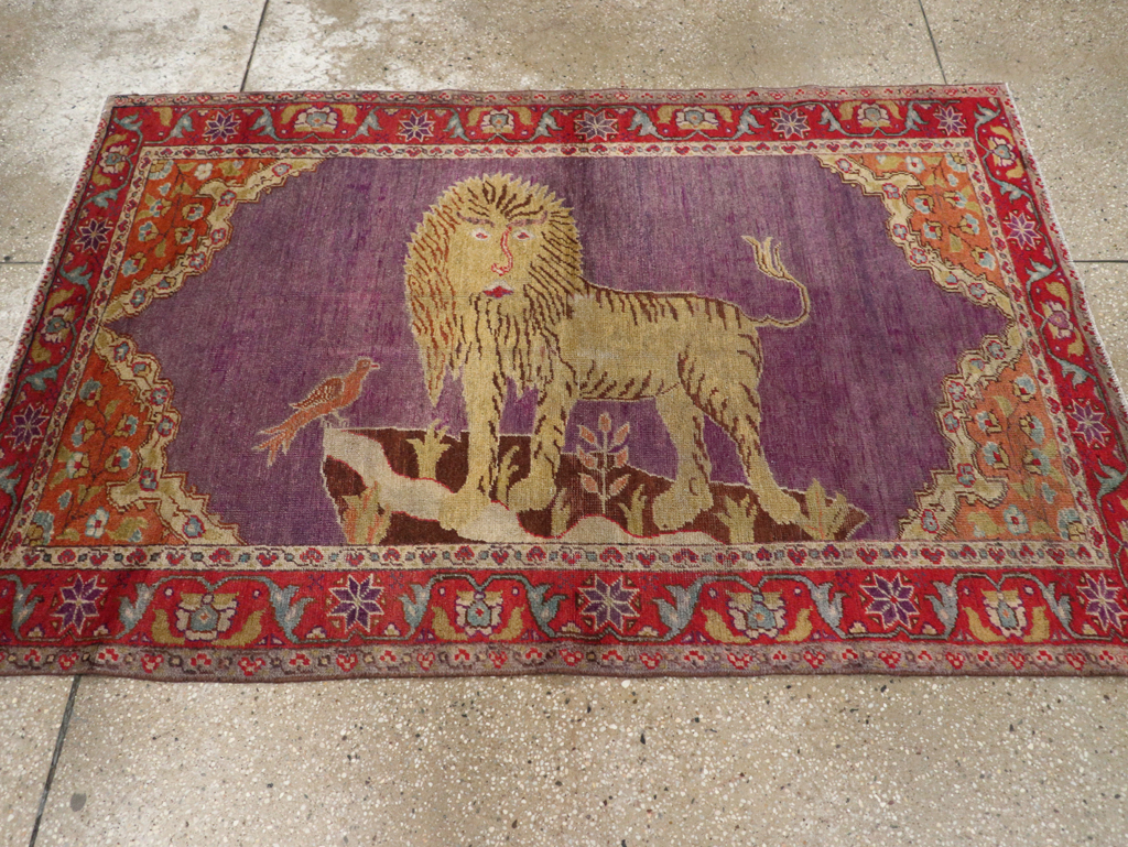 Vintage Anatolian Pictorial Rug, No.26981 - Galerie Shabab