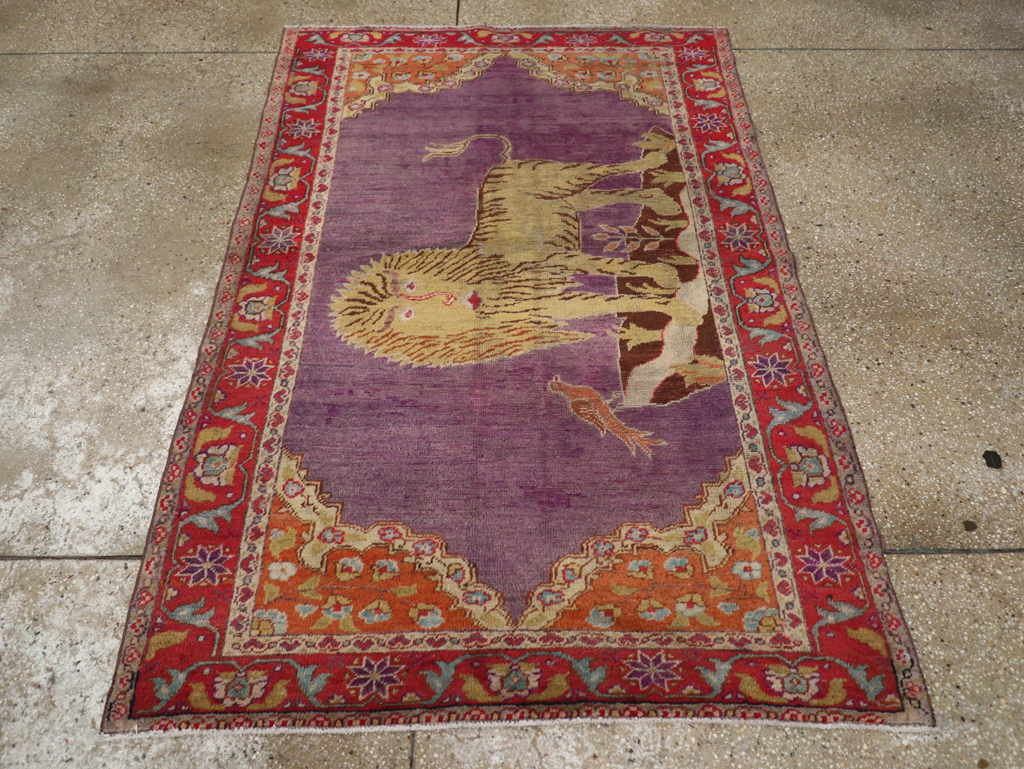 Vintage Anatolian Pictorial Rug, No.26981 - Galerie Shabab