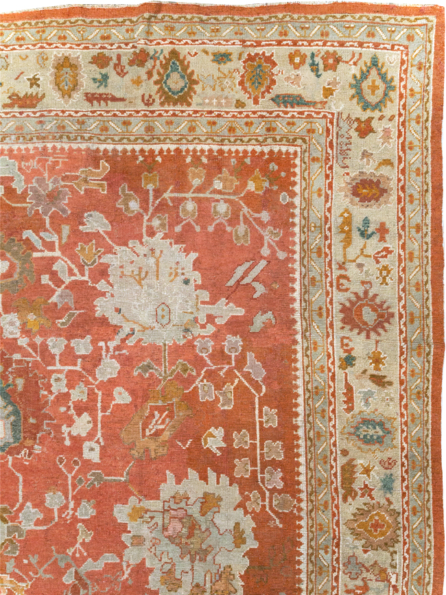 Antique Turkish Oushak Large Carpet, No.26986 - Galerie Shabab