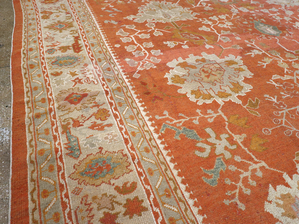 Antique Turkish Oushak Large Carpet, No.26986 - Galerie Shabab