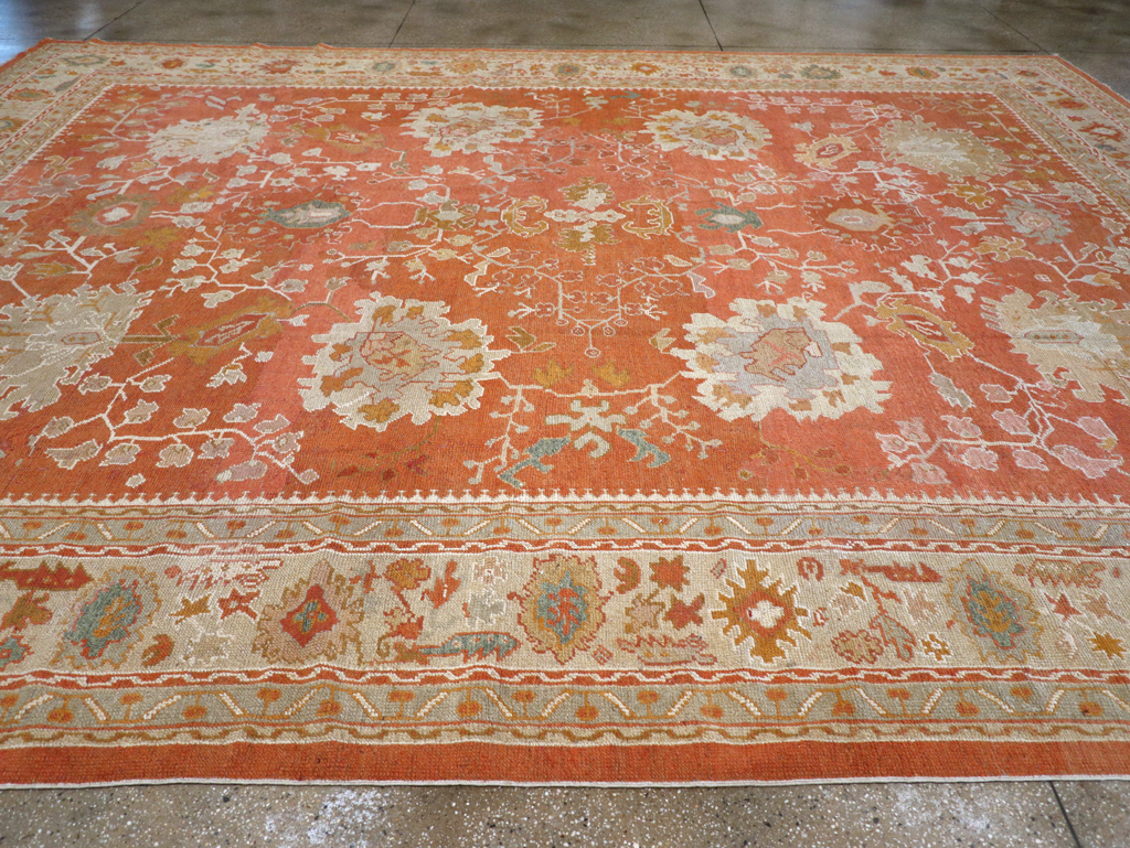 Antique Turkish Oushak Large Carpet, No.26986 - Galerie Shabab