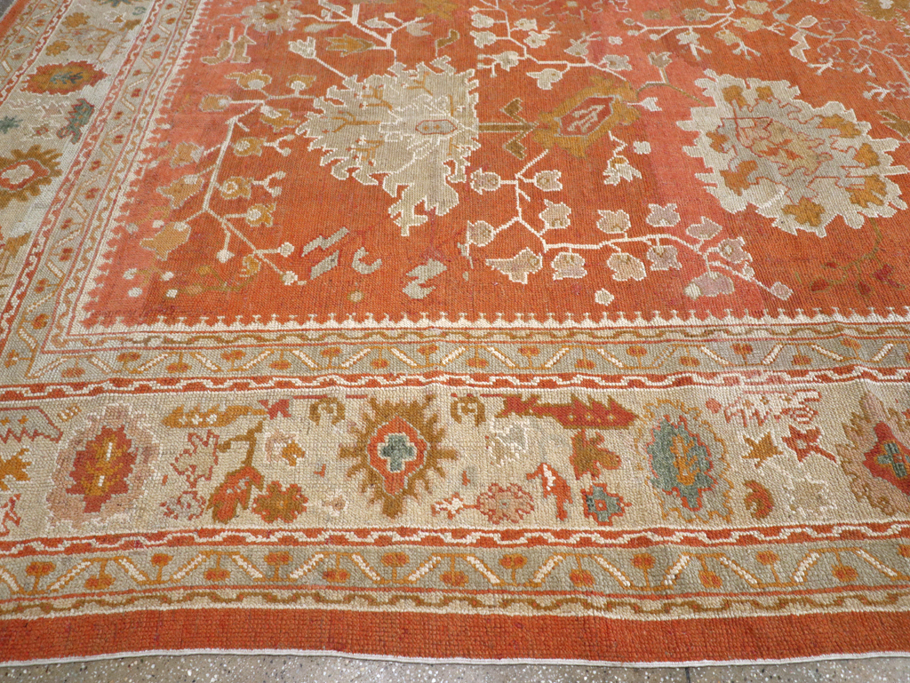 Antique Turkish Oushak Large Carpet, No.26986 - Galerie Shabab