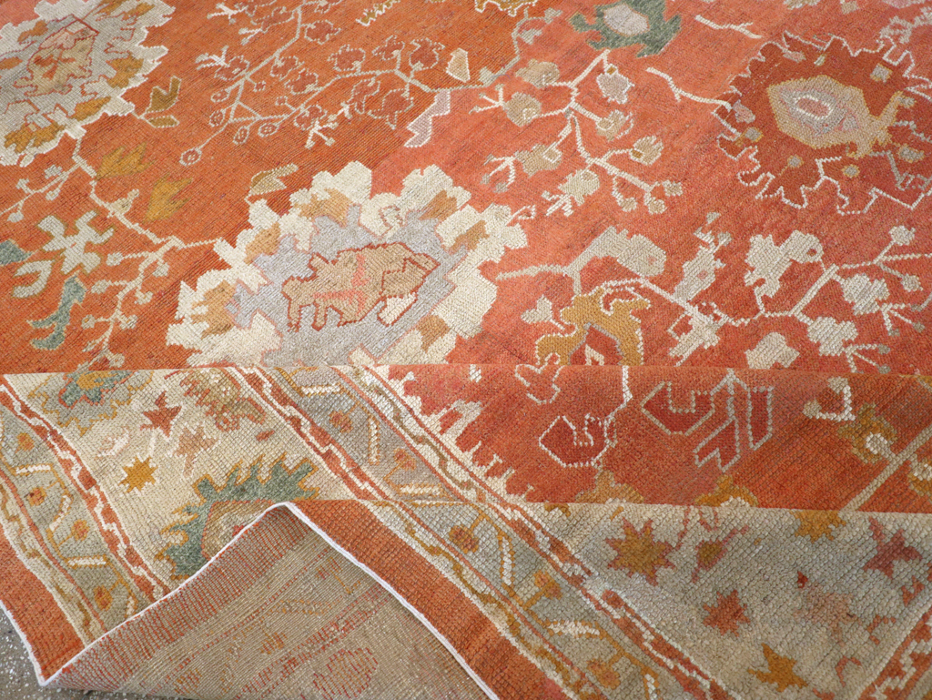 Antique Turkish Oushak Large Carpet, No.26986 - Galerie Shabab