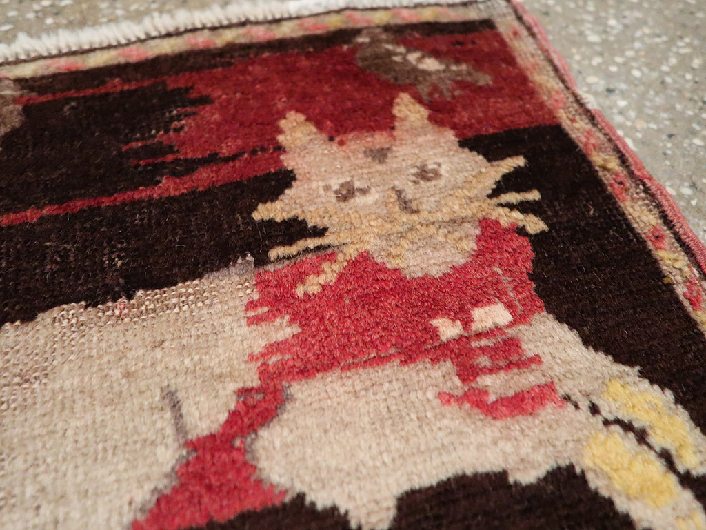 Vintage Russian Karabagh Pictorial Rug (Pair: 1 of 2), No.26988 - Galerie Shabab