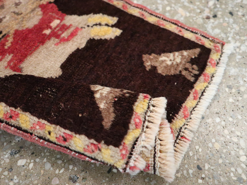 Vintage Russian Karabagh Pictorial Rug (Pair: 1 of 2), No.26988 - Galerie Shabab