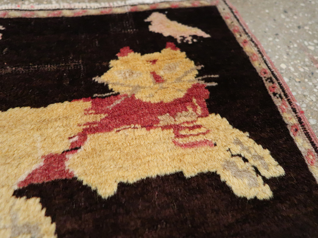 Vintage Russian Karabagh Pictorial Rug (Pair: 2 of 2), No.26989 - Galerie Shabab