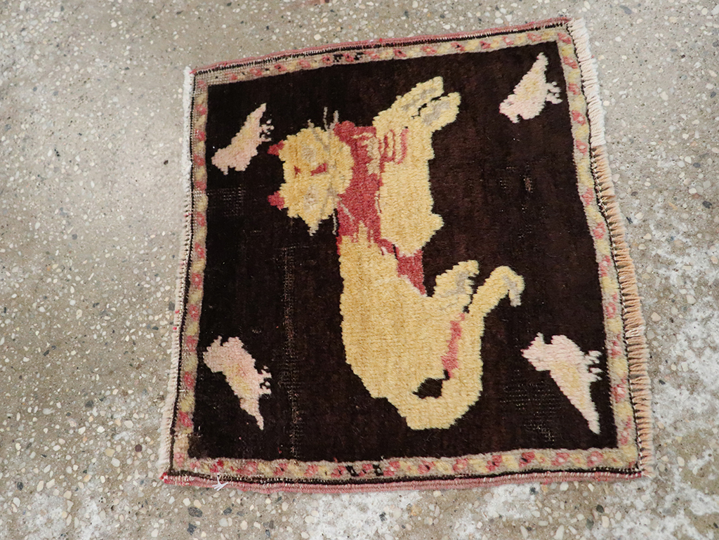 Vintage Russian Karabagh Pictorial Rug (Pair: 2 of 2), No.26989 - Galerie Shabab