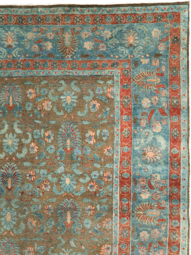 Antique Persian Tabriz Carpet, No.27022 - Galerie Shabab