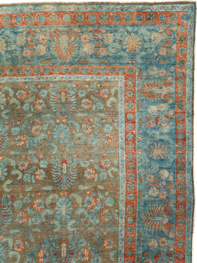 Antique Persian Tabriz Carpet, No.27022 - Galerie Shabab