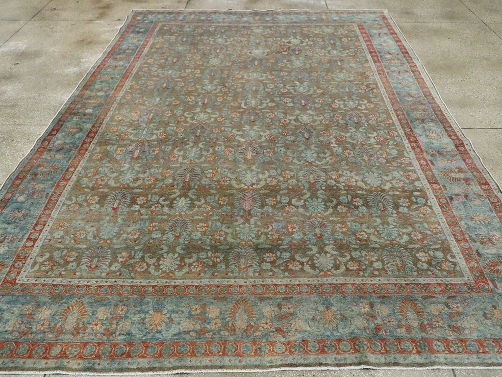 Antique Persian Tabriz Carpet, No.27022 - Galerie Shabab