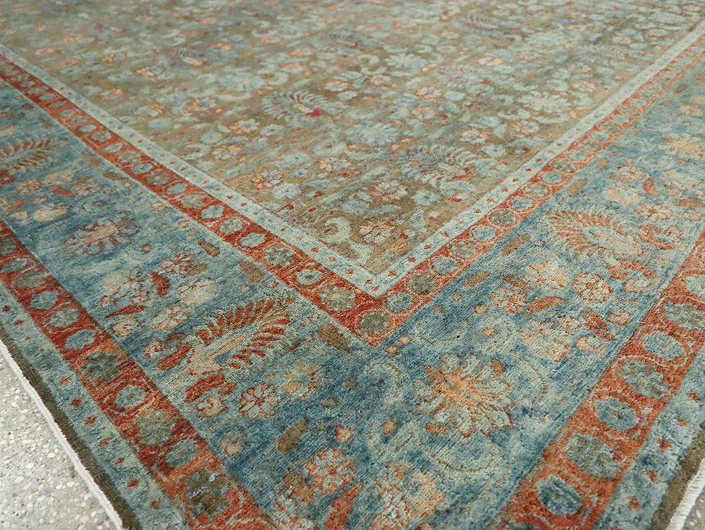 Antique Persian Tabriz Carpet, No.27022 - Galerie Shabab
