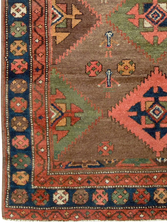 Antique Persian Serab Small Accent Rug, No.27023 - Galerie Shabab