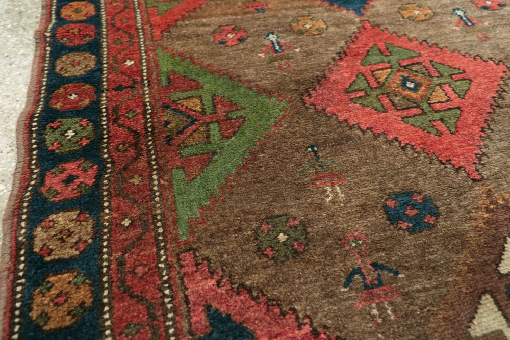 Antique Persian Serab Small Accent Rug, No.27023 - Galerie Shabab