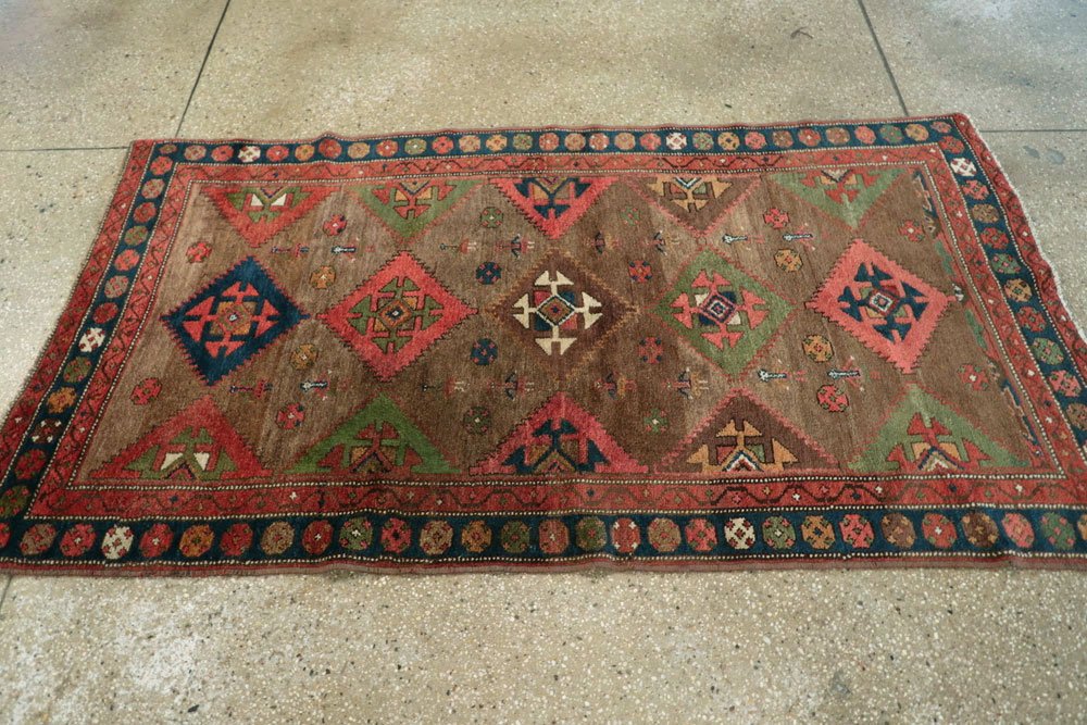 Antique Persian Serab Small Accent Rug, No.27023 - Galerie Shabab