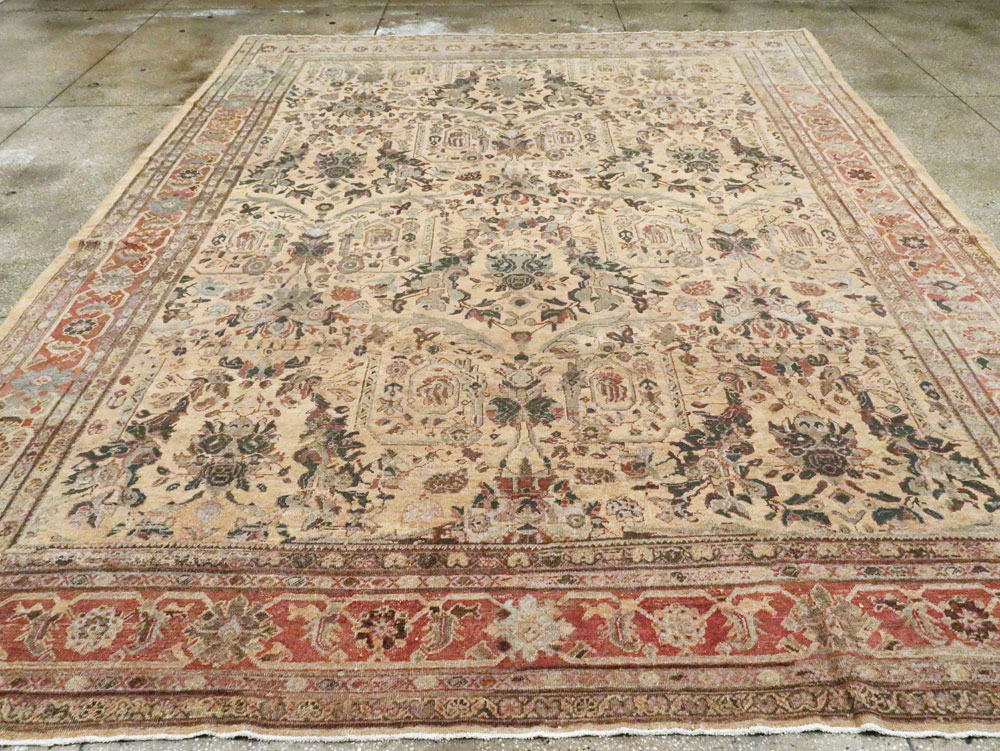 Antique Persian Mahal Carpet, No.27026 - Galerie Shabab