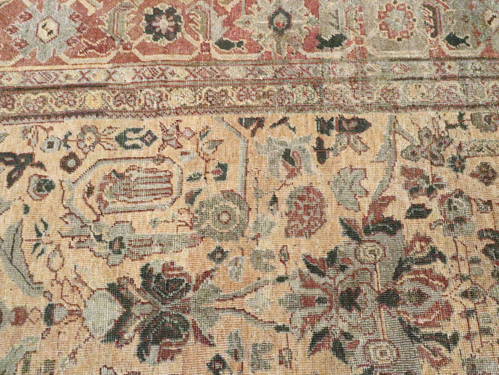 Antique Persian Mahal Carpet, No.27026 - Galerie Shabab