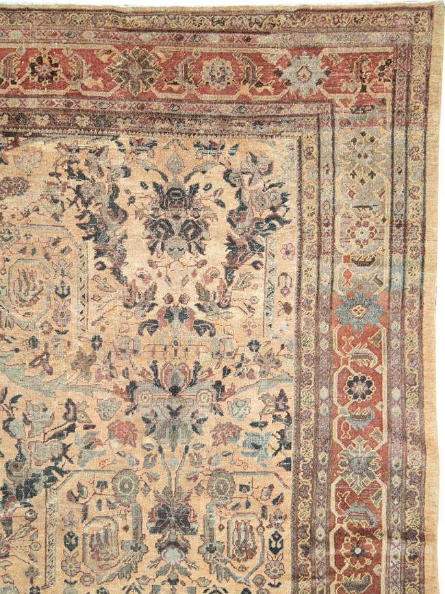 Antique Persian Mahal Carpet, No.27026 - Galerie Shabab
