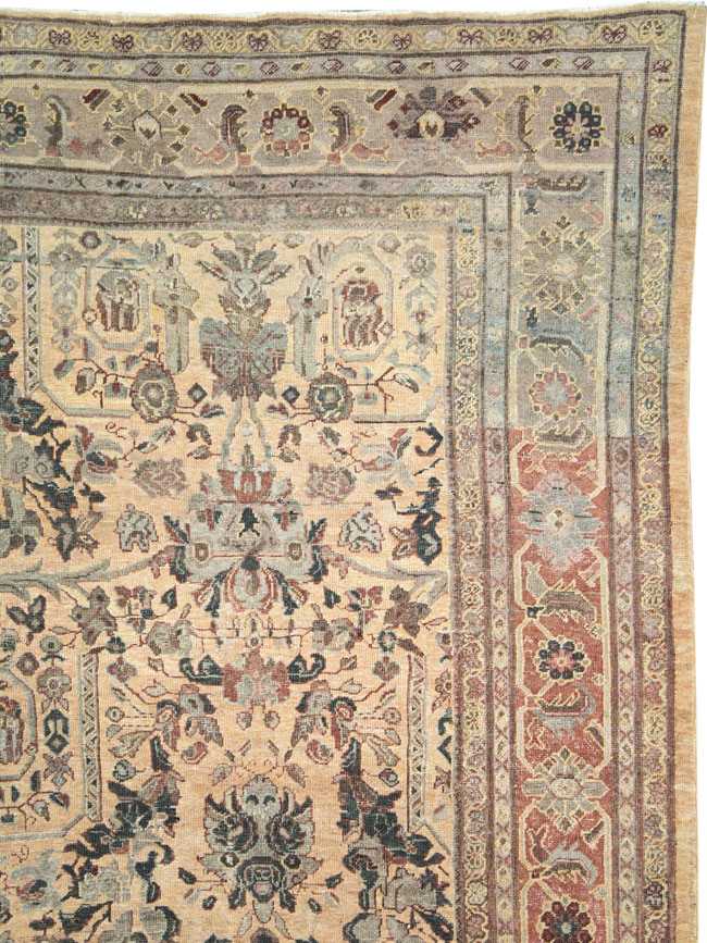 Antique Persian Mahal Carpet, No.27026 - Galerie Shabab