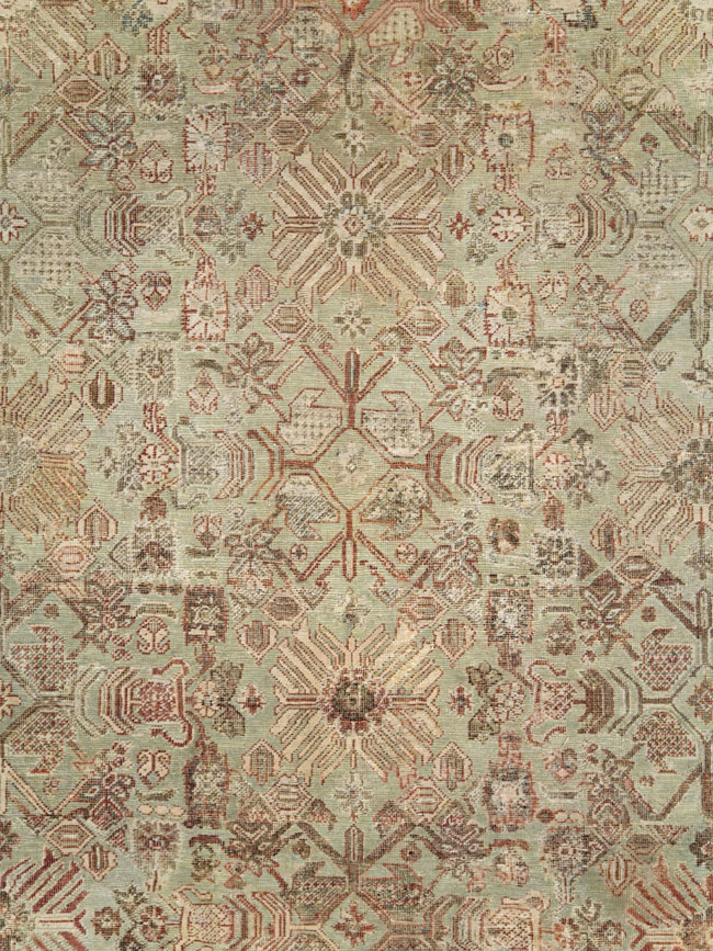 Antique Persian Mahal Room Size Carpet, No.27027 - Galerie Shabab