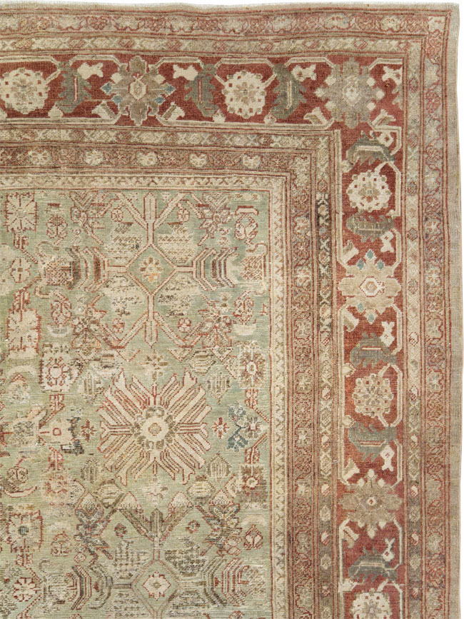 Antique Persian Mahal Room Size Carpet, No.27027 - Galerie Shabab