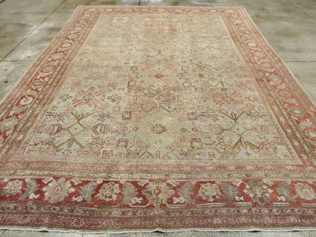 Antique Persian Mahal Room Size Carpet, No.27027 - Galerie Shabab