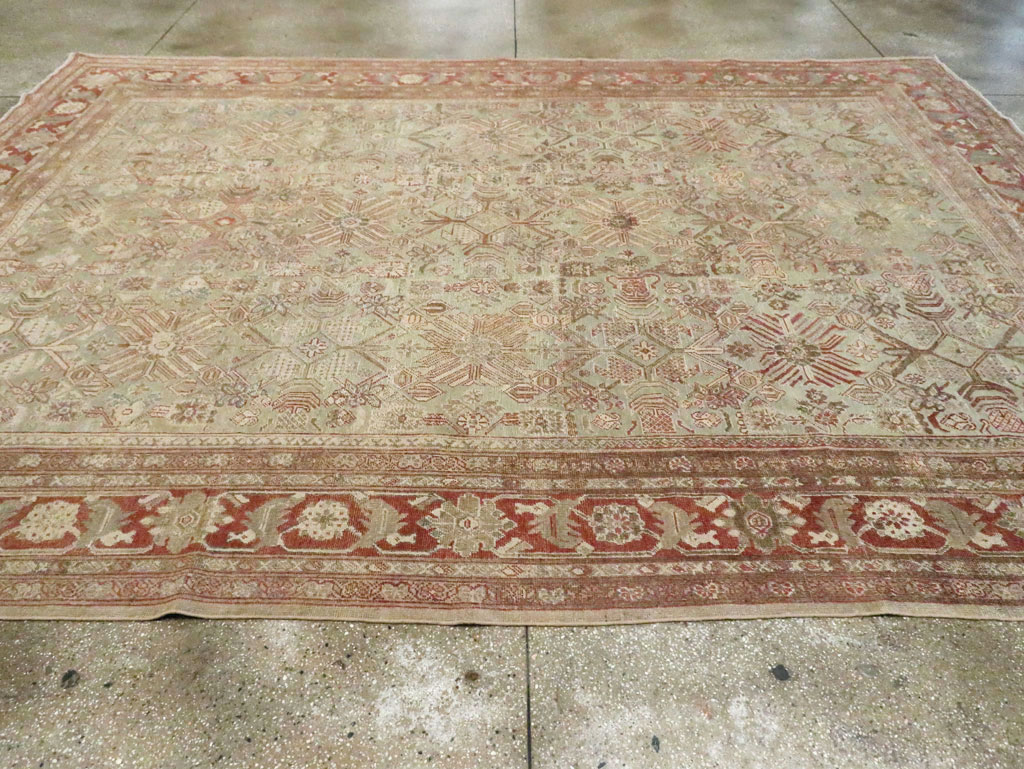 Antique Persian Mahal Room Size Carpet, No.27027 - Galerie Shabab