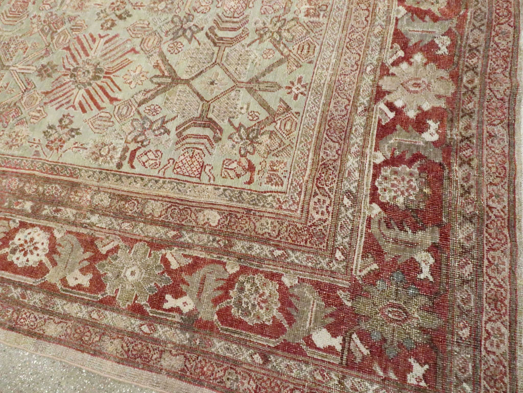 Antique Persian Mahal Room Size Carpet, No.27027 - Galerie Shabab