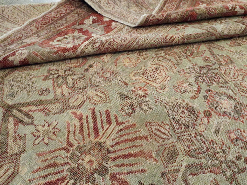Antique Persian Mahal Room Size Carpet, No.27027 - Galerie Shabab