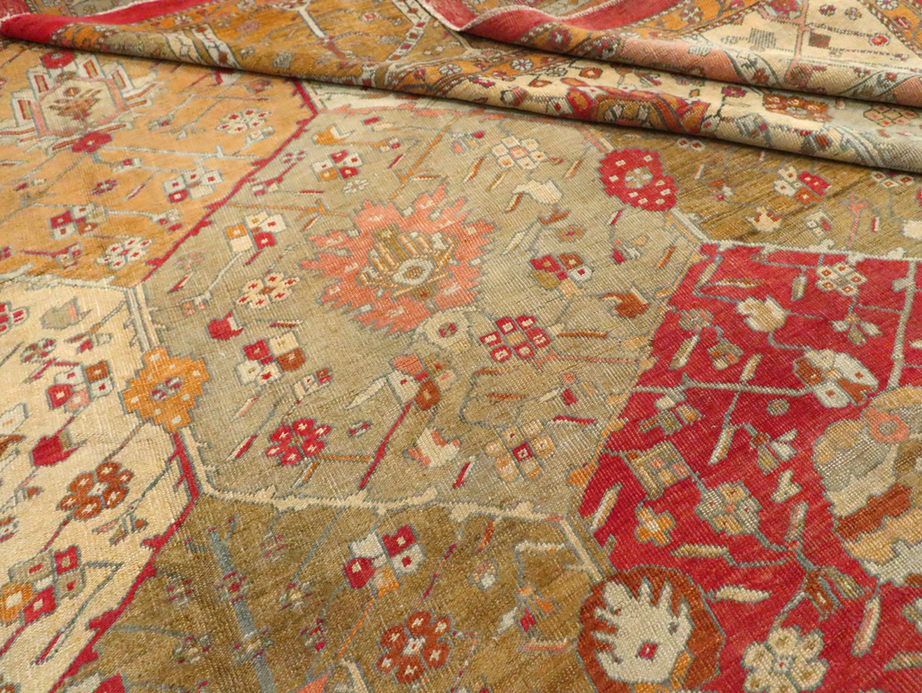Antique Turkish Oushak Carpet, No.27028 - Galerie Shabab