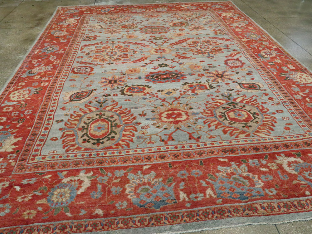 Antique Persian Mahal Carpet, No.27036 - Galerie Shabab