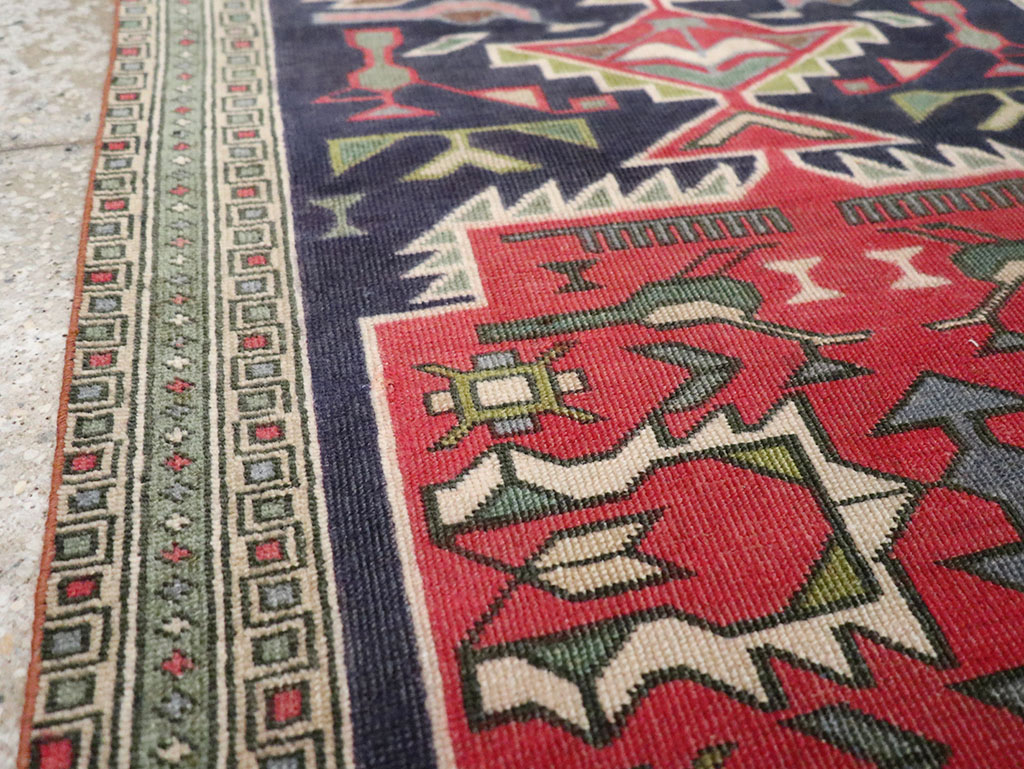 Vintage Persian Ardabil Throw Rug (Pair: 1 of 2), No.27042 - Galerie Shabab