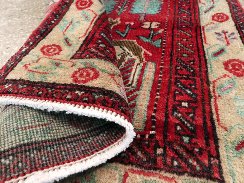 Vintage Central Asian Pictorial Turkoman Throw Rug (Pair: 1 of 2), No.27049 - Galerie Shabab