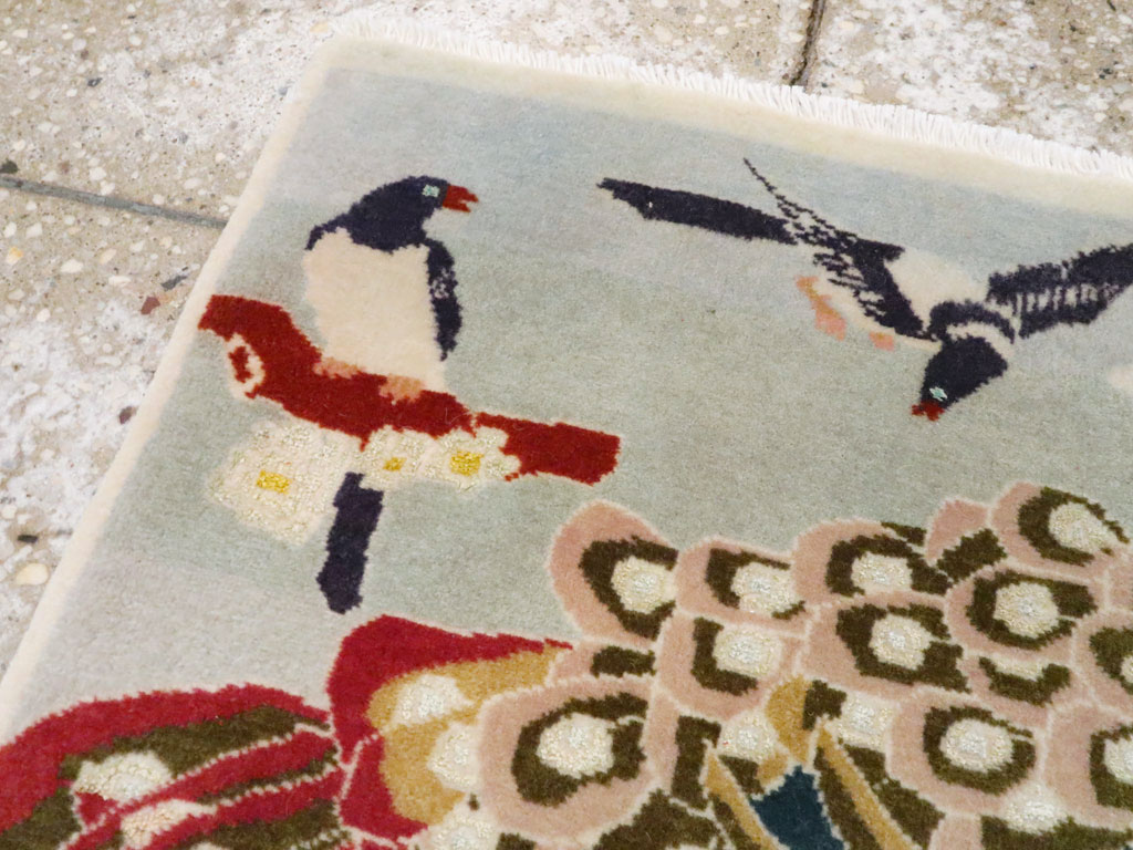 Vintage Persian Tabriz Pictorial Rug, No.27051 - Galerie Shabab