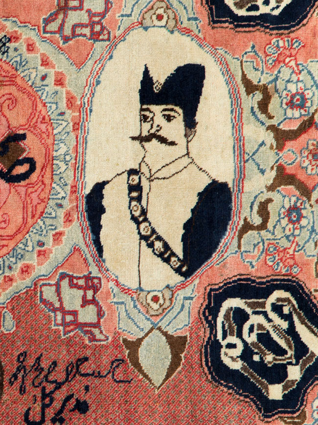 Antique Persian Tabriz Pictorial Rug, No.27060 - Galerie Shabab
