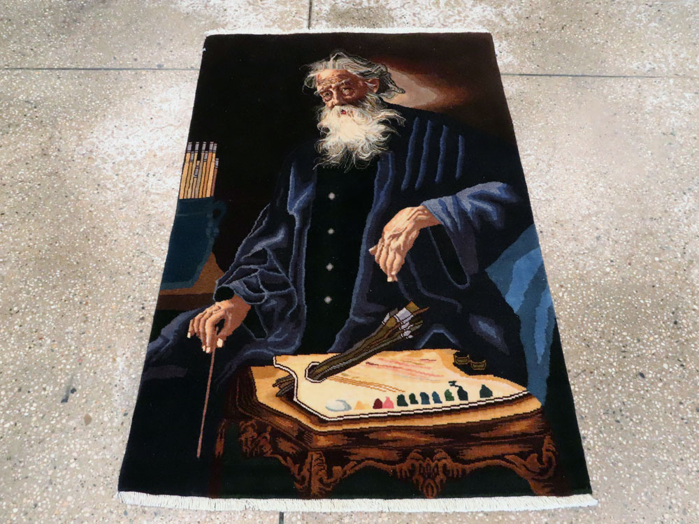 Persian Tabriz Pictorial Rug, No.27064 - Galerie Shabab