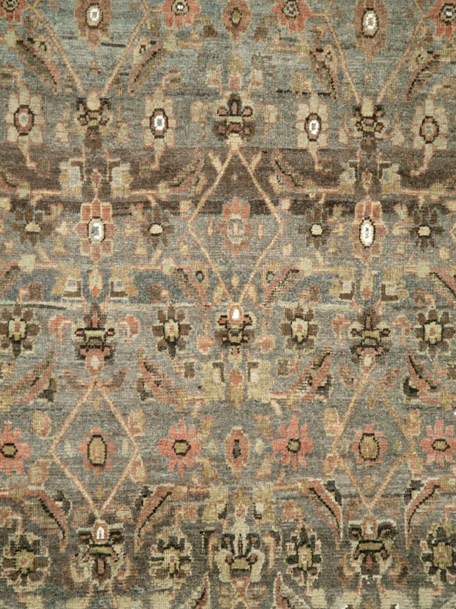 Antique Persian Mahal Gallery Rug, No.27066 - Galerie Shabab