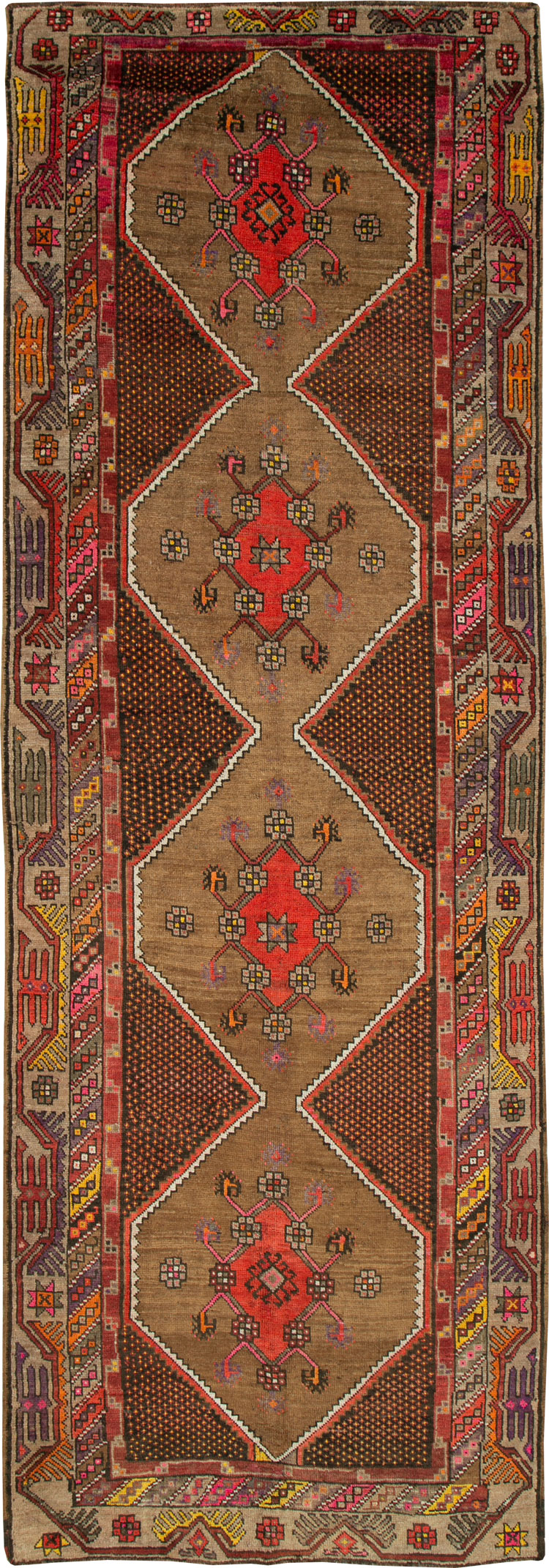 Vintage Persian Kurd Gallery Rug, No.27072 - Galerie Shabab