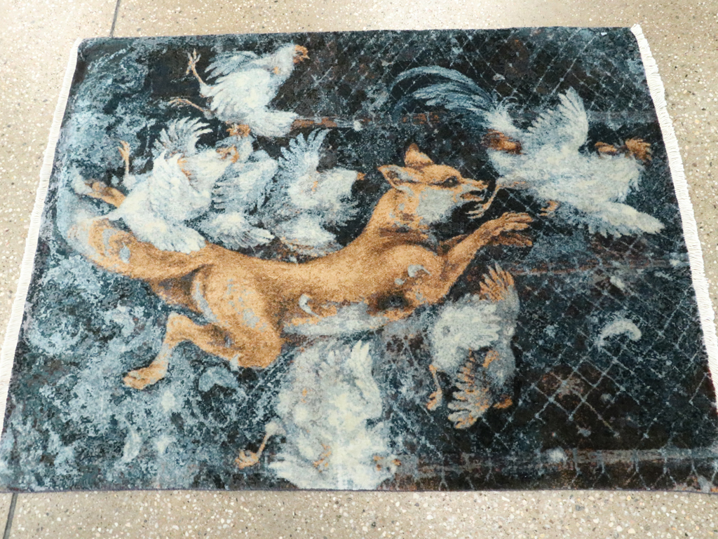 Persian Tabriz Pictorial Rug, No.27074 - Galerie Shabab