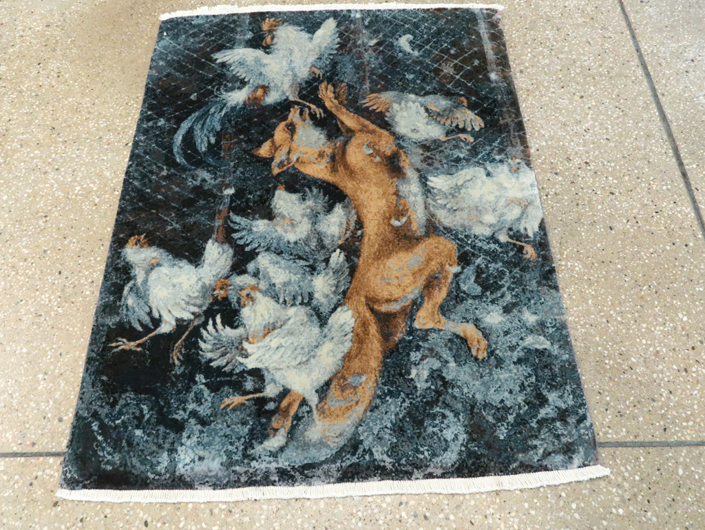 Persian Tabriz Pictorial Rug, No.27074 - Galerie Shabab