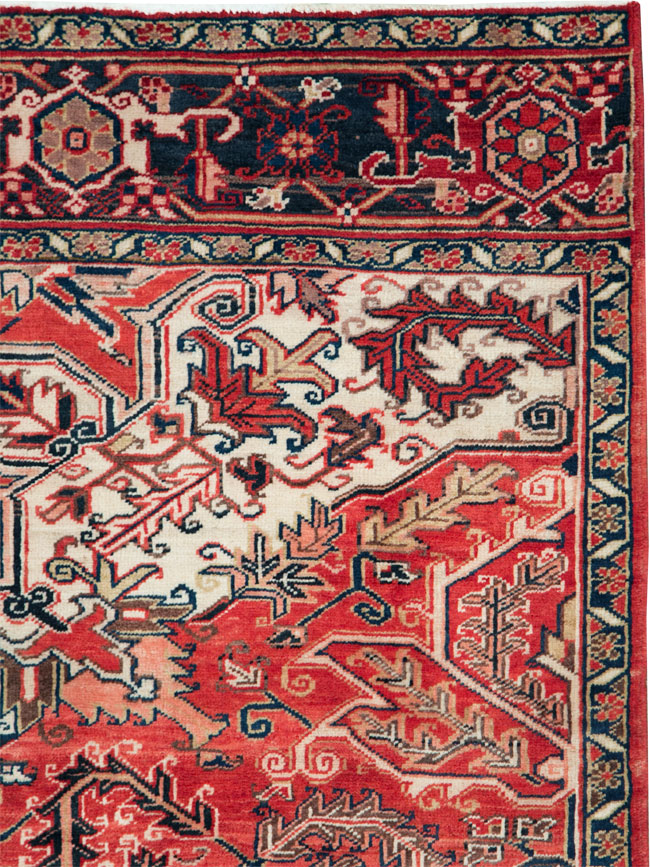 Vintage Persian Heriz Sampler Rug, No.27078 - Galerie Shabab